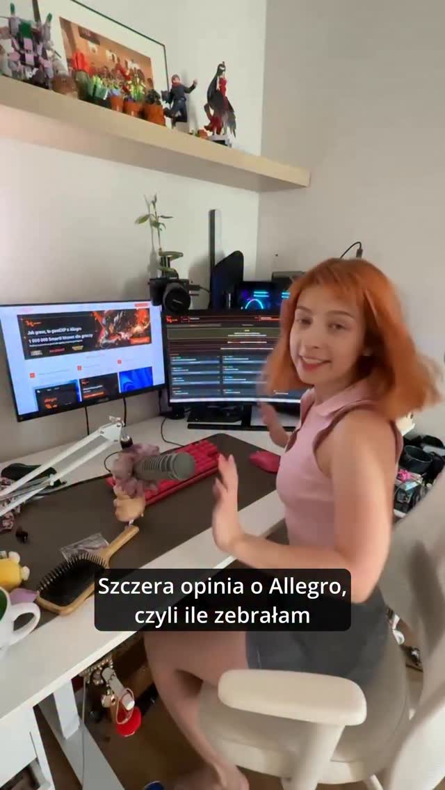 Instagram post by @nieuczesana for Allegro. Caption reads: Ostatni tydzień na nafarmienie smart monet!!!....