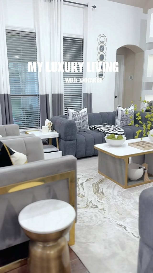Instagram post by @dedeshomeinterior for Ozarke. Caption reads: [...] a Smart Home has been made Easy with @ozarke....