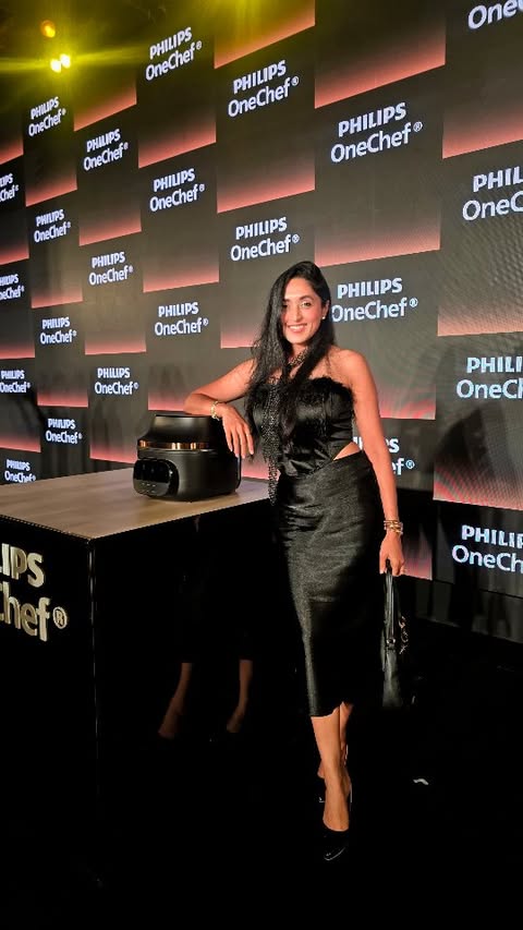 Instagram post by @kajalkothariofficial for Philips. Caption reads: [...] and 6L capacity of OneChef by....