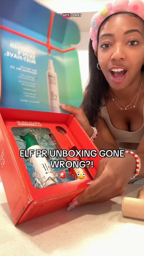Instagram post by @lifewithchristirose for e.l.f. Cosmetics and Skincare. Caption reads: I was TODAY years old when I learned sugar glass....