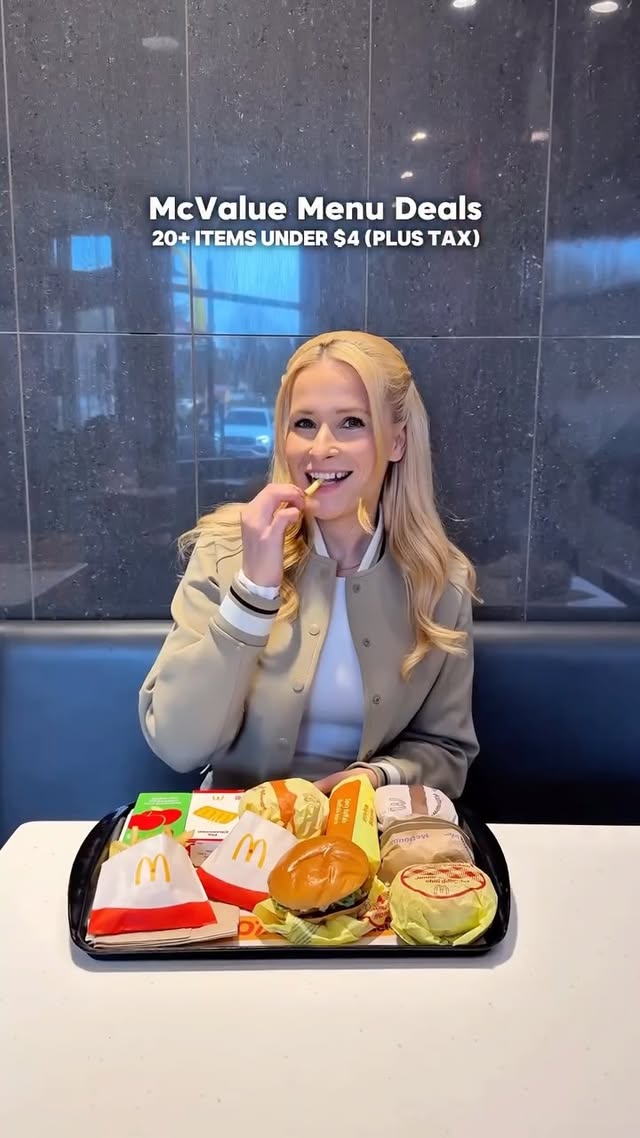 Instagram post by @laura.ullock for McDonald's Canada. Caption reads: [...] 

What are you going for? @mcdonaldscanada.