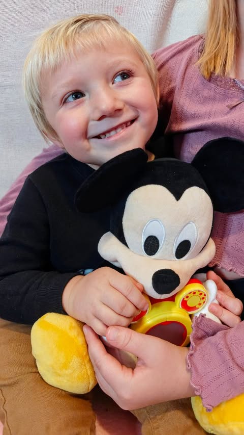 Instagram post by @lacey.officially for Just Play. Caption reads: Celebrating Mickey’s 97th birthday the cutest way…....