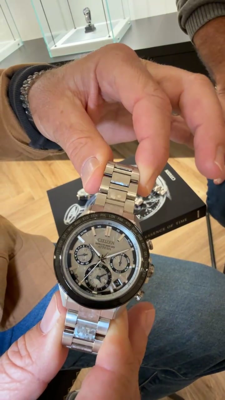 Instagram post by @bhaz for Citizen Watch. Caption reads: 👀 New ATTESA Platinum Shine Collection drops.....