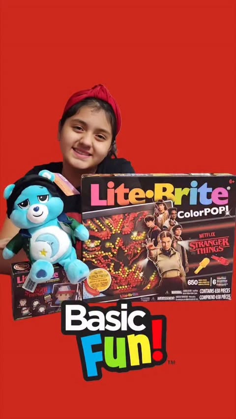 Instagram post by @therainbowfamilyfun for Basic Fun!. Caption reads: ✨🌈 The Upside Down just got a LOT brighter!....