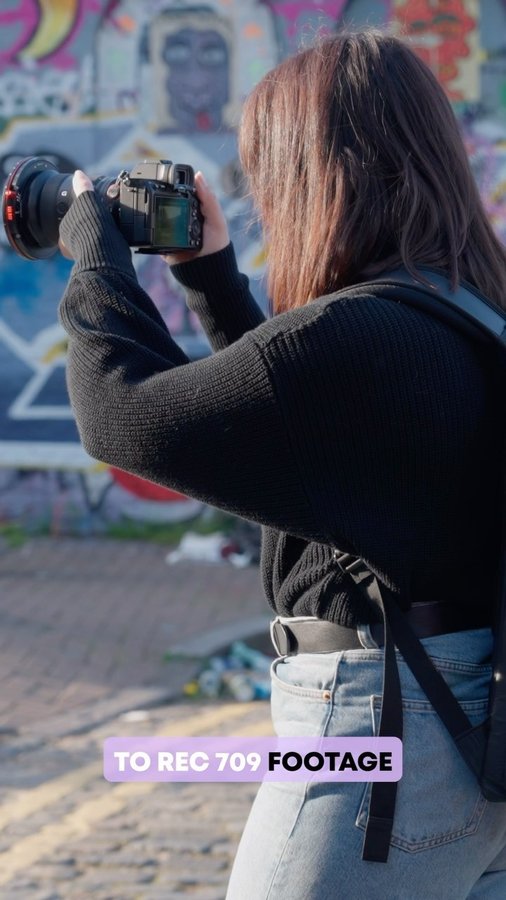 Instagram post by @lilafromyoutube for FilmConvert. Caption reads: Get CineMatch with 10% off using “LILA10”. I’ve....