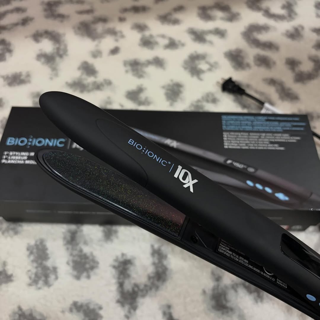 Instagram post by @mandygbeauty for Bio Ionic. Caption reads: [...] product was gifted to me by @bioionic and....