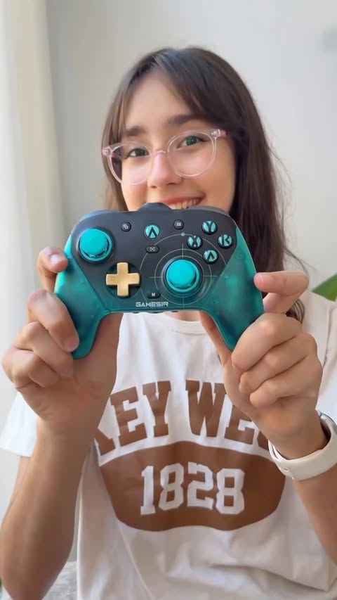 Instagram post by @ugc_nazz for GameSir. Caption reads: [...] unlocked next-level precision 🎮⚡ The....