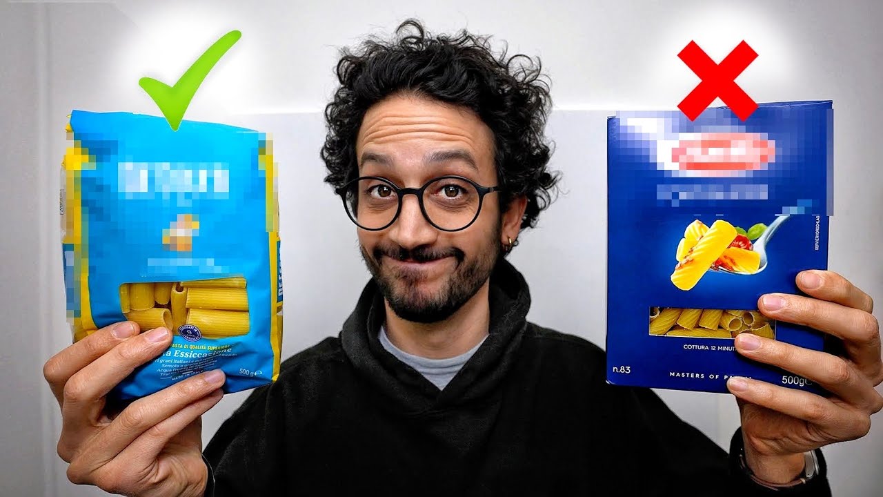 YouTube post by @FrenchGuyCooking for VanMoof. Caption reads: How I Buy Pasta Like An Italian Chef (up your....