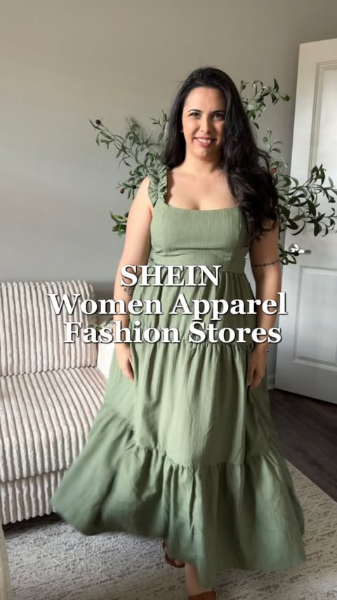 Instagram post by an influencer for SHEIN. Caption reads: 🥳Download the SHEIN App to check out these....