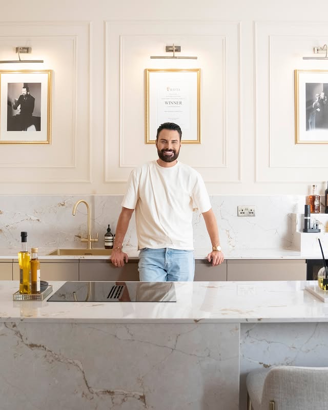 Instagram post by @rylan for Howdens. Caption reads: AD | Welcome to my brand new @howdensjoinery....