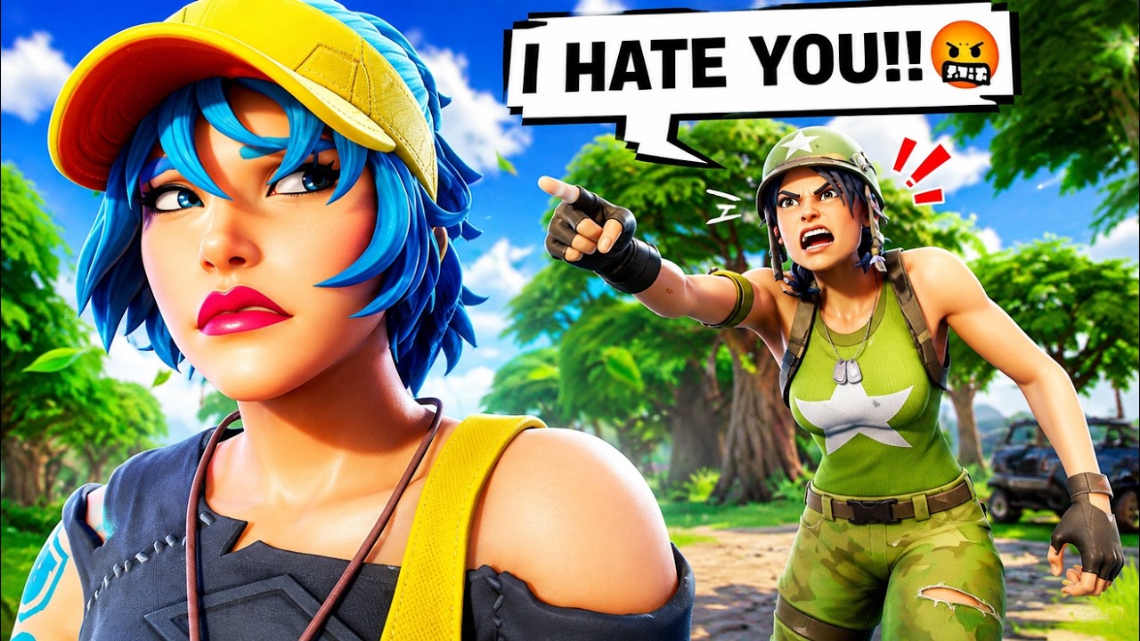YouTube post by @01digital for ExitLag. Caption reads: My FNCS Duo...Kinda Sucked 😭.