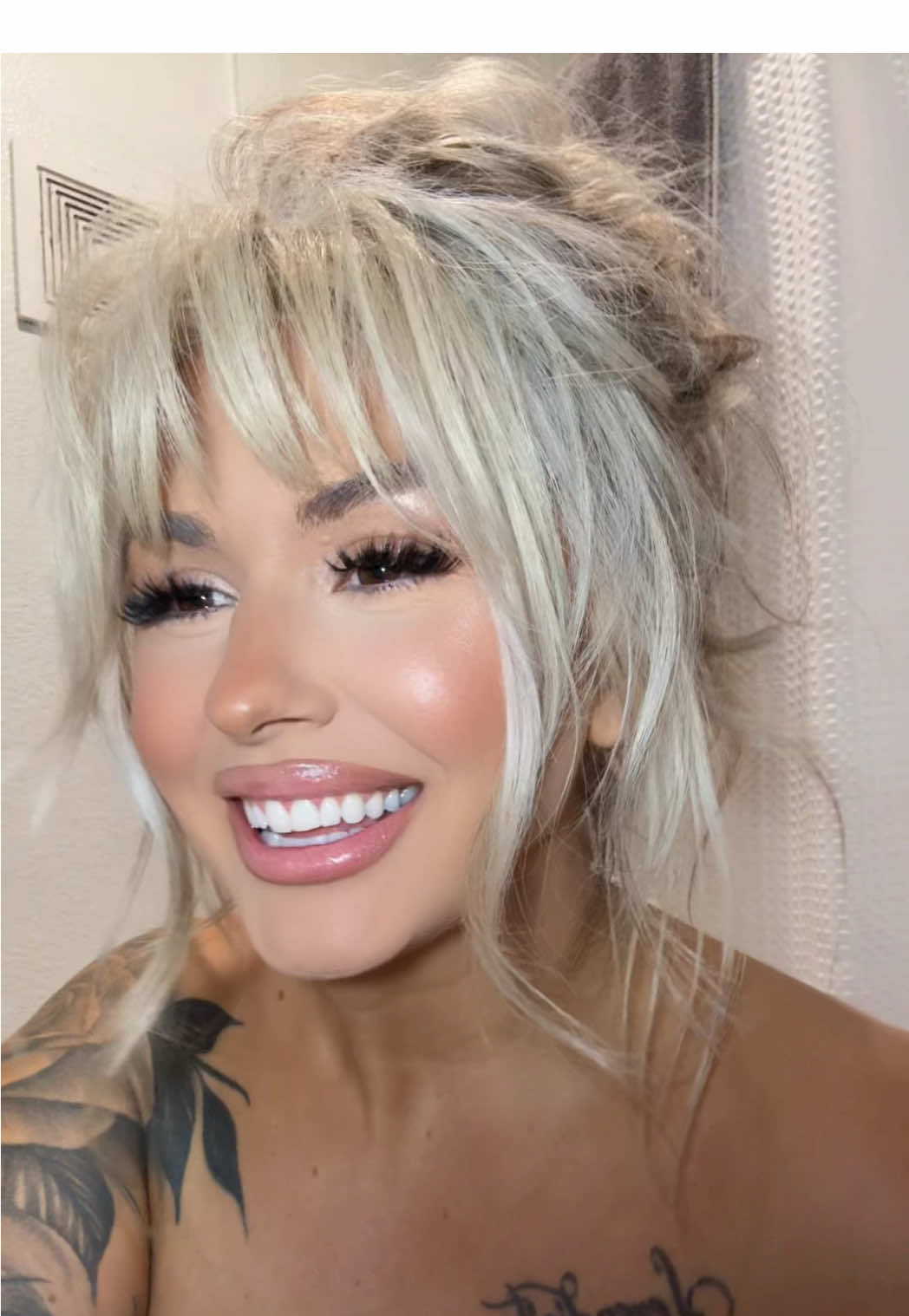 TikTok post by @rucaruxi for LAWLESS Beauty. Caption reads: Liner is @Charlotte Tilbury iconic nude  Lipstick....