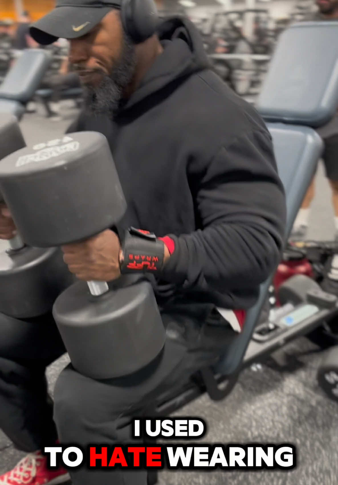 TikTok post by @carlosmurray706 for TuffWraps. Caption reads: I train heavy and I rely on wrist support that....