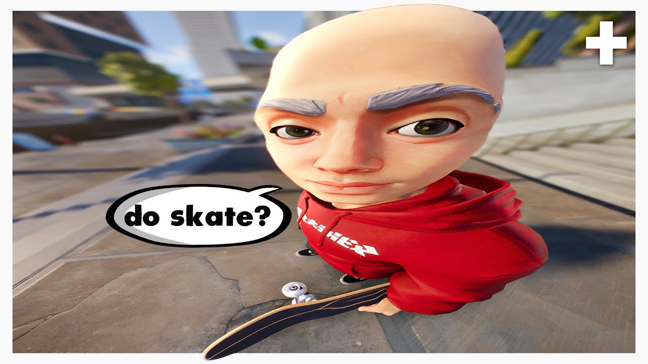 YouTube post by @SMii7Yplus for Shutterstock. Caption reads: In this video we Skate... That's it..