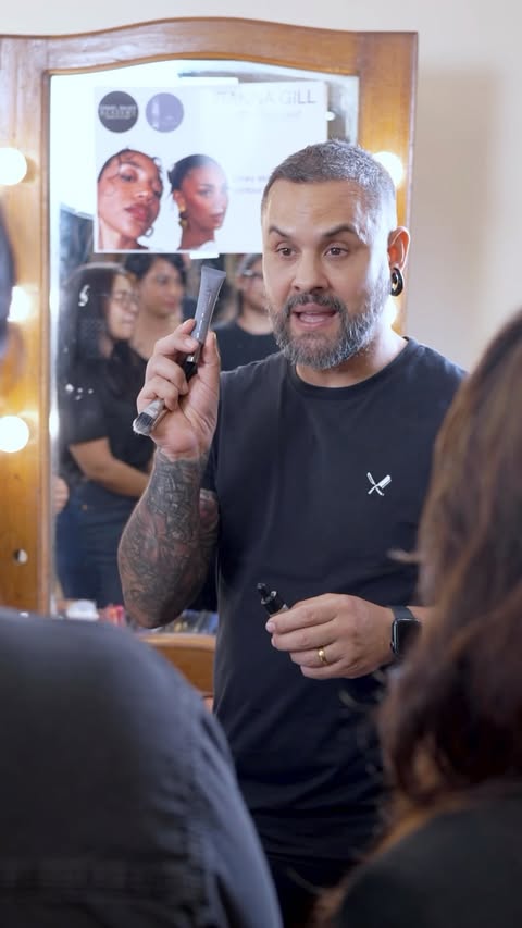 Instagram post by @danielbaueracademy for Daily Life Forever 52. Caption reads: Working with my amazing team backstage at the....