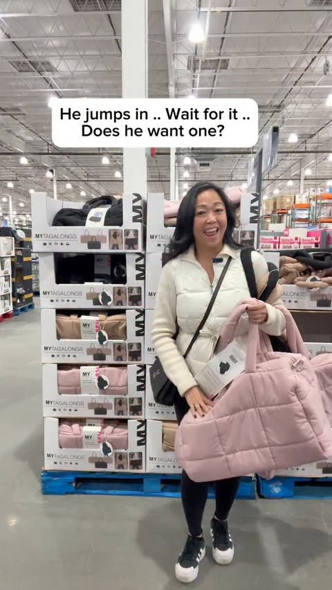 Instagram post by @yyccostcolovers for MYTAGALONGS. Caption reads: ✨ Meet the bag that actually keeps up @mytagalongs....