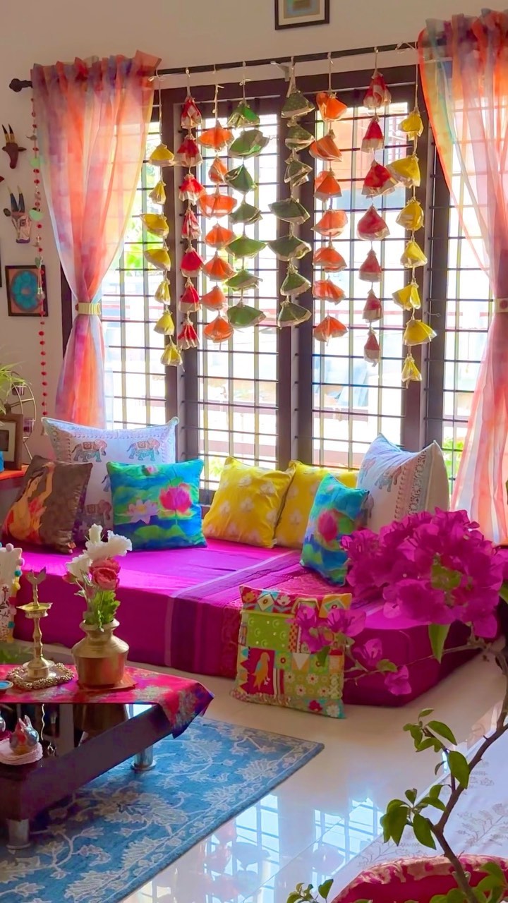 Instagram post by @swatikaushik_84 for Pepperfry.com. Caption reads: My love for traditional decor!!
.
In collaboration....