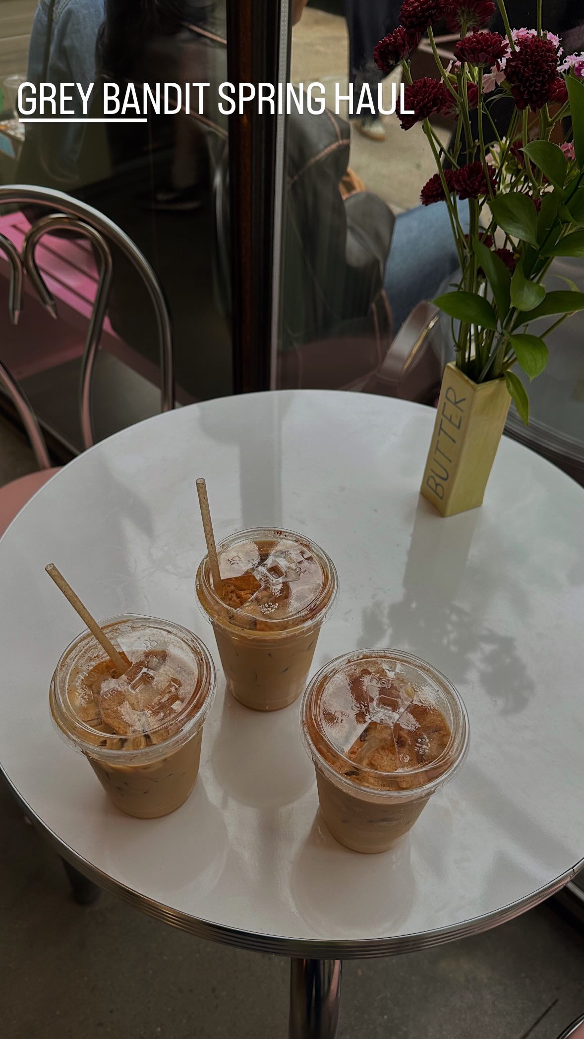 Instagram post by @sammyrickey for greybandit. Caption reads: the cutest elevated spring basics from @greybandit....