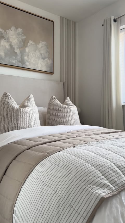 Instagram post by @ourberkelyhome for Simba Sleep. Caption reads: [...] ‘Brushed Tencel - Bedding set’ from....