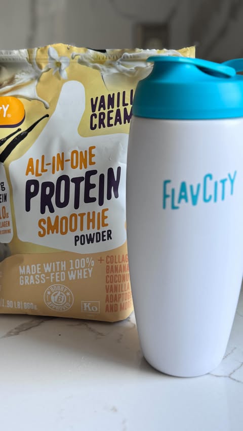 Instagram post by @alisoghmoni for ShopFlavCity. Caption reads: Gifted by FlavCity. Loving this FlavCity protein....