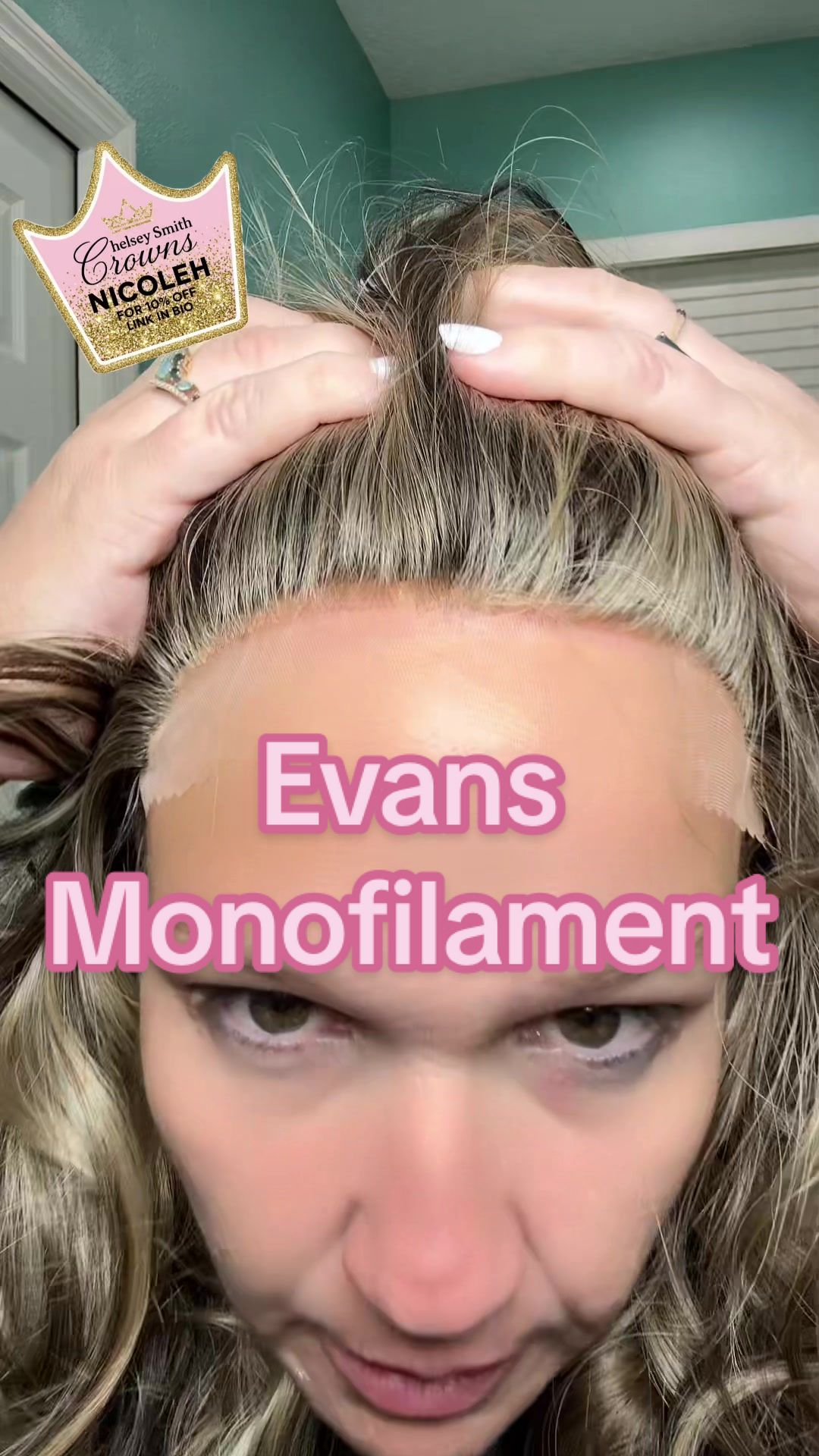 TikTok post by @coastalchaos3 for Chelsey Smith Cosmetics. Caption reads: [...] NICOLEH @Chelsey Smith Crowns....