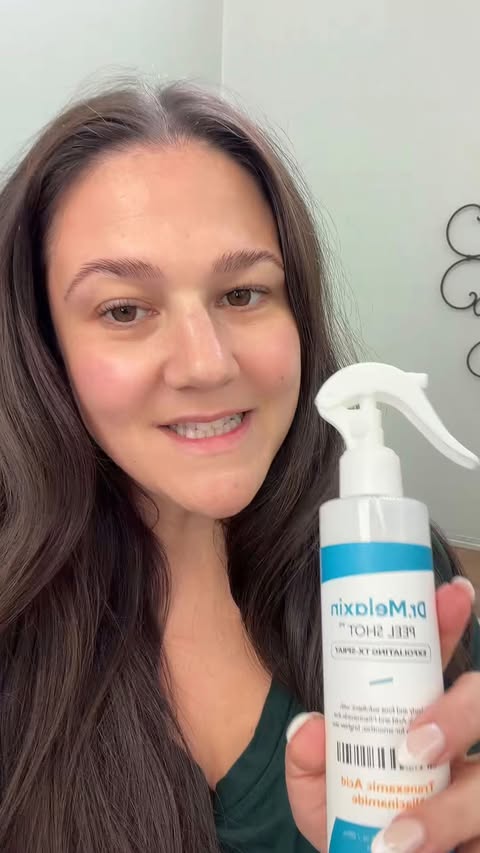 Instagram post by @christina_magic_memories for Dr.Melaxin. Caption reads: This TX Peel Shot from @dr.melaxin_global is like....