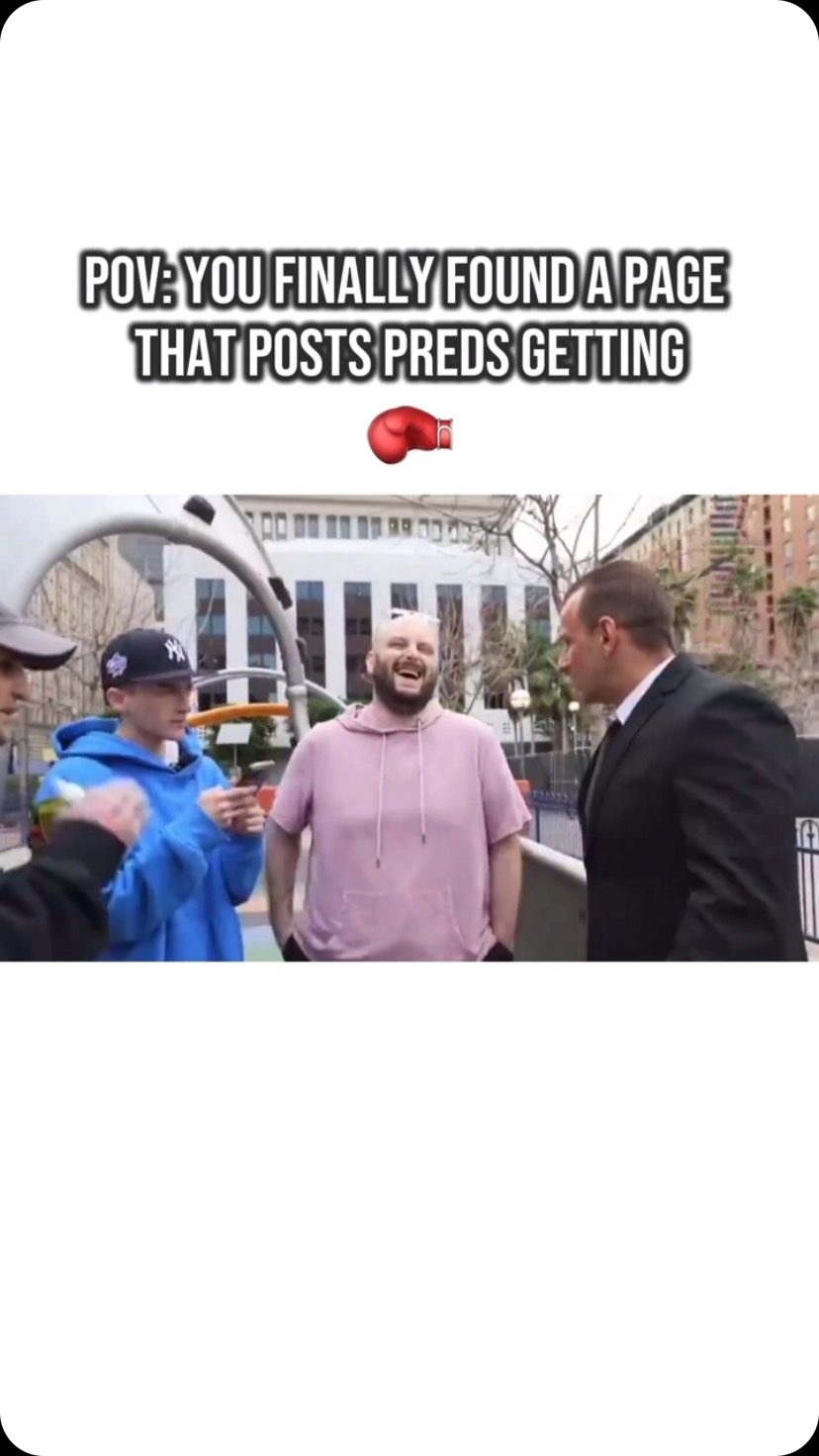 Instagram post by @punchingpredshub for VITALY. Caption reads: Vitally catches a man trying to meet up with a boy....