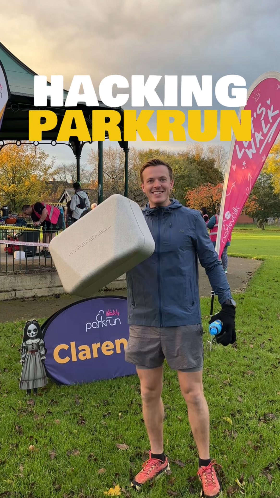 Instagram post by @runryanuk for Hypershell. Caption reads: [...] harder

Parkrun was no match for the....