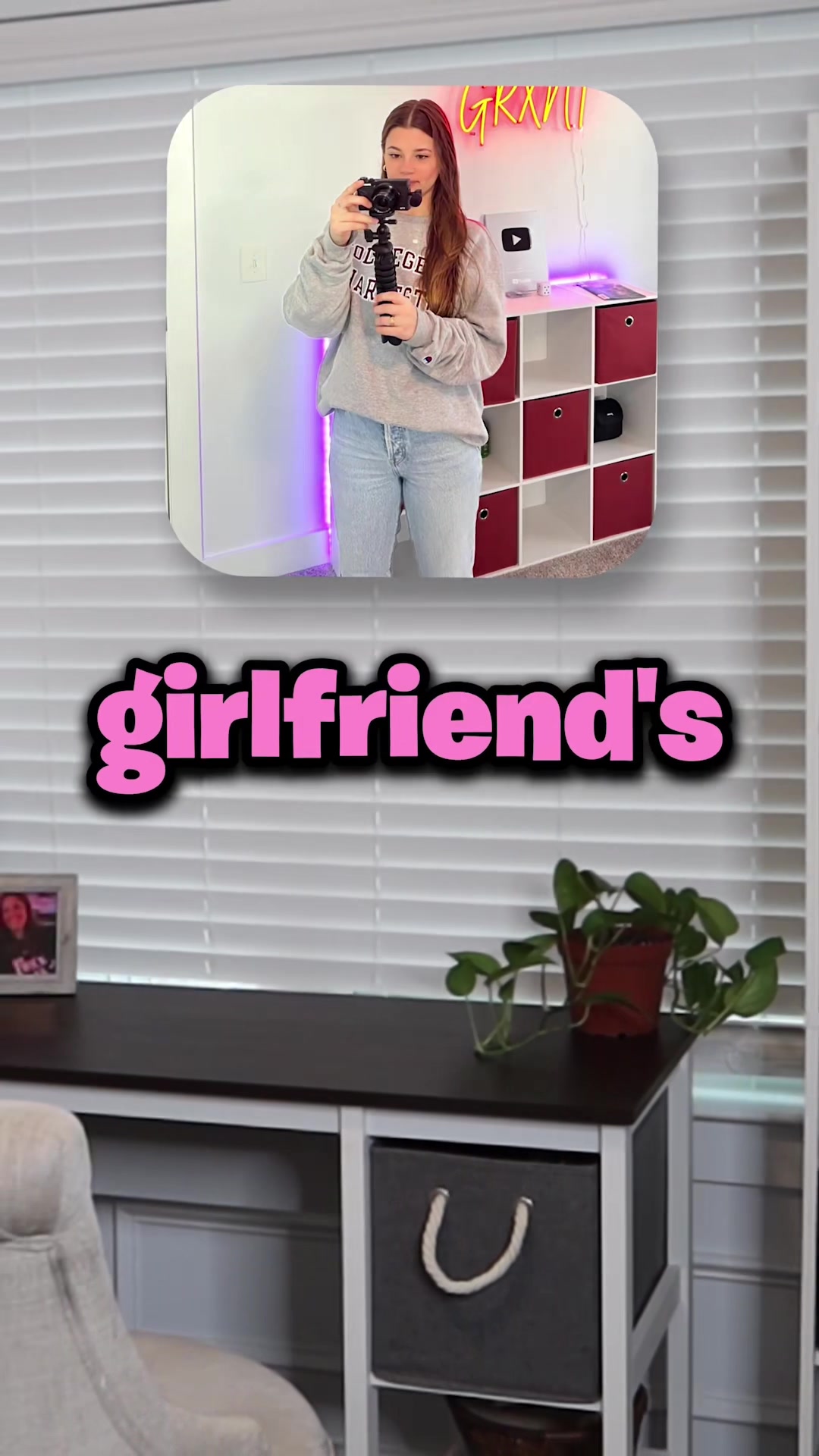 TikTok post by @realgrxnt for HUANUO. Caption reads: Upgrading my girlfriend’s setup…😆 @HUANUO #Huanuo....