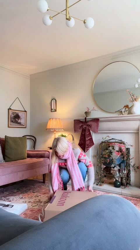 Instagram post by @honeybeeandhollie for Kukoon Rugs. Caption reads: Ad While it’s not finished yet as we are all about....