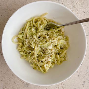 Instagram post by @katelemere for Natural Heaven. Caption reads: @naturalheavenusa spaghetti with an unbelievably....