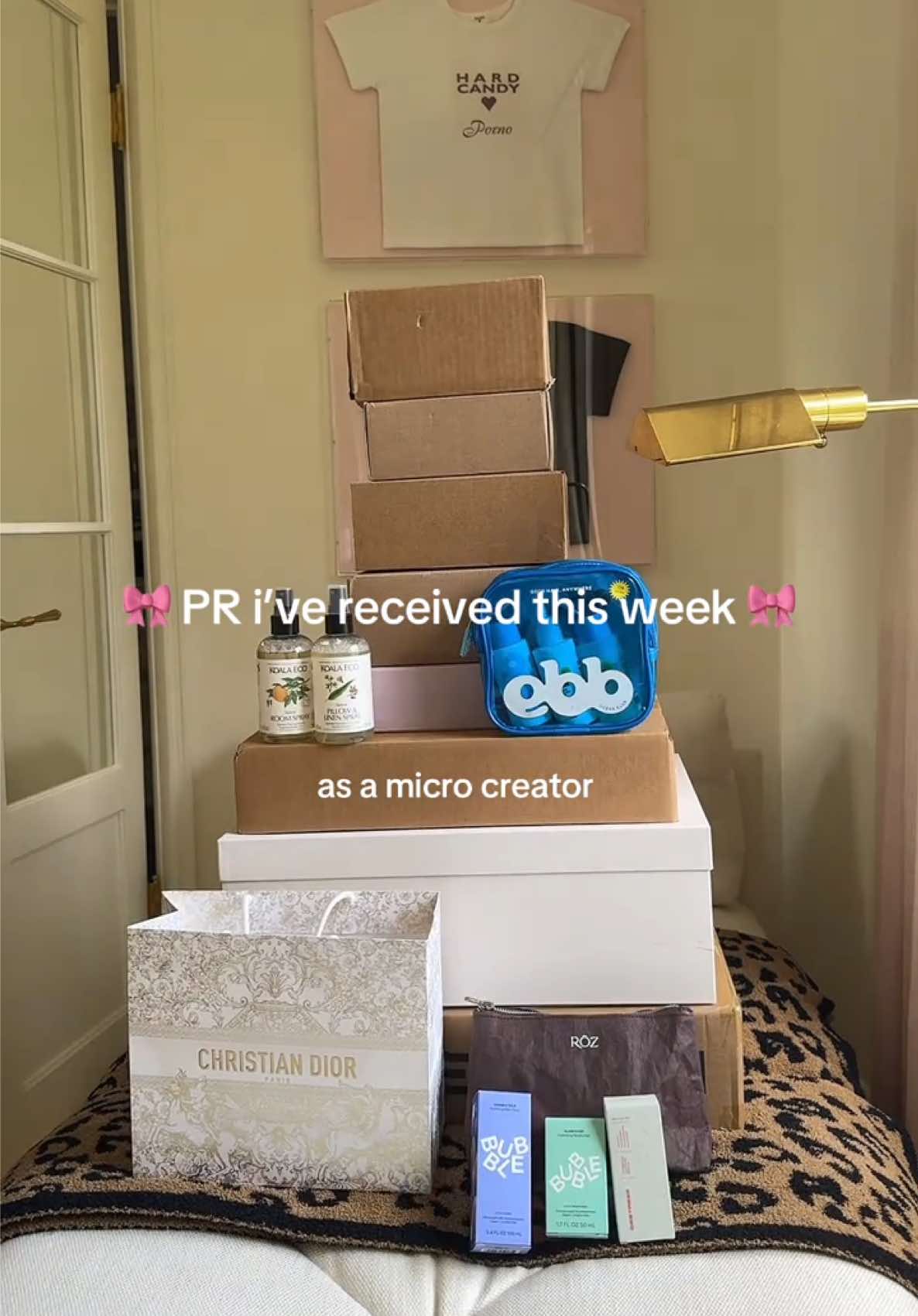 TikTok post by @oliveoilmgirl for Orebella. Caption reads: so grateful thank u <33 @daisebeauty @Diorbeauty....