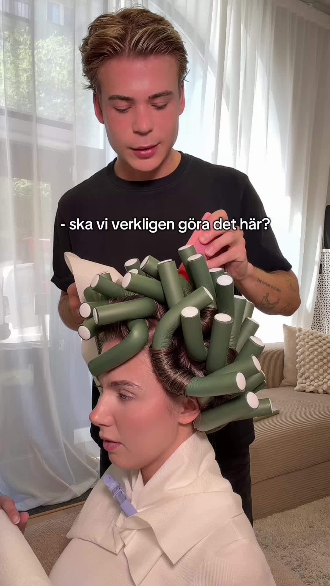TikTok post by @adamlukacs for Maria Nila. Caption reads: reklam för @Maria Nila Hade du vågat att....