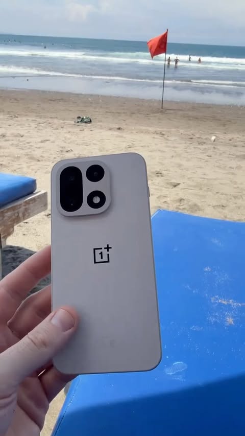 Instagram post by @andrewcodesmith for OnePlus. Caption reads: Digital nomad diaries in Bali. 🇮🇩 

Temples,....