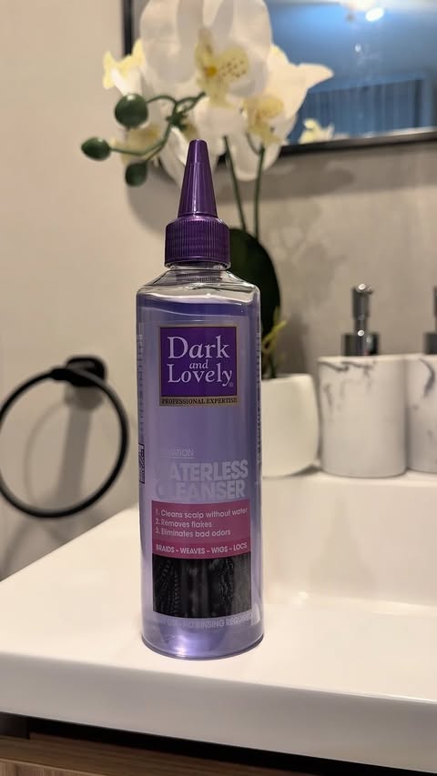 Instagram post by @zamadumaa for Dark and Lovely. Caption reads: [...] 🫧💆🏻‍♀️ Shop yours at Clicks!....