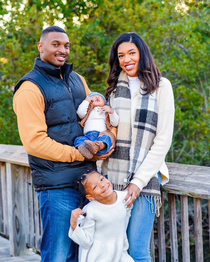 Instagram post by @thetallmomma for American Tall. Caption reads: We had so much fun doing this photoshoot despite....