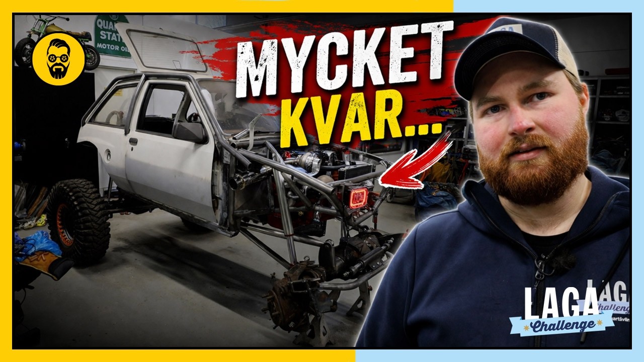 YouTube post by @motorkrantz for Laga. Caption reads: [...] slutspurten. Allt eller inget. Laga....