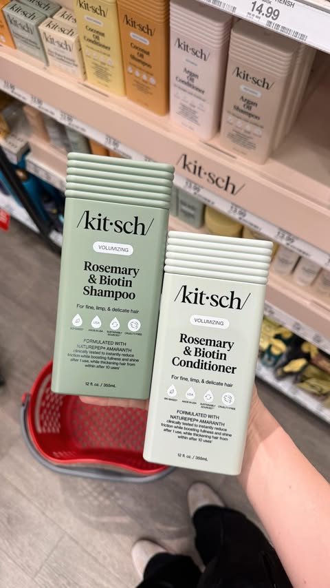 Instagram post by @targettrendsetter for Kitsch. Caption reads: [...] the Liquid Shampoo & Conditioner from....