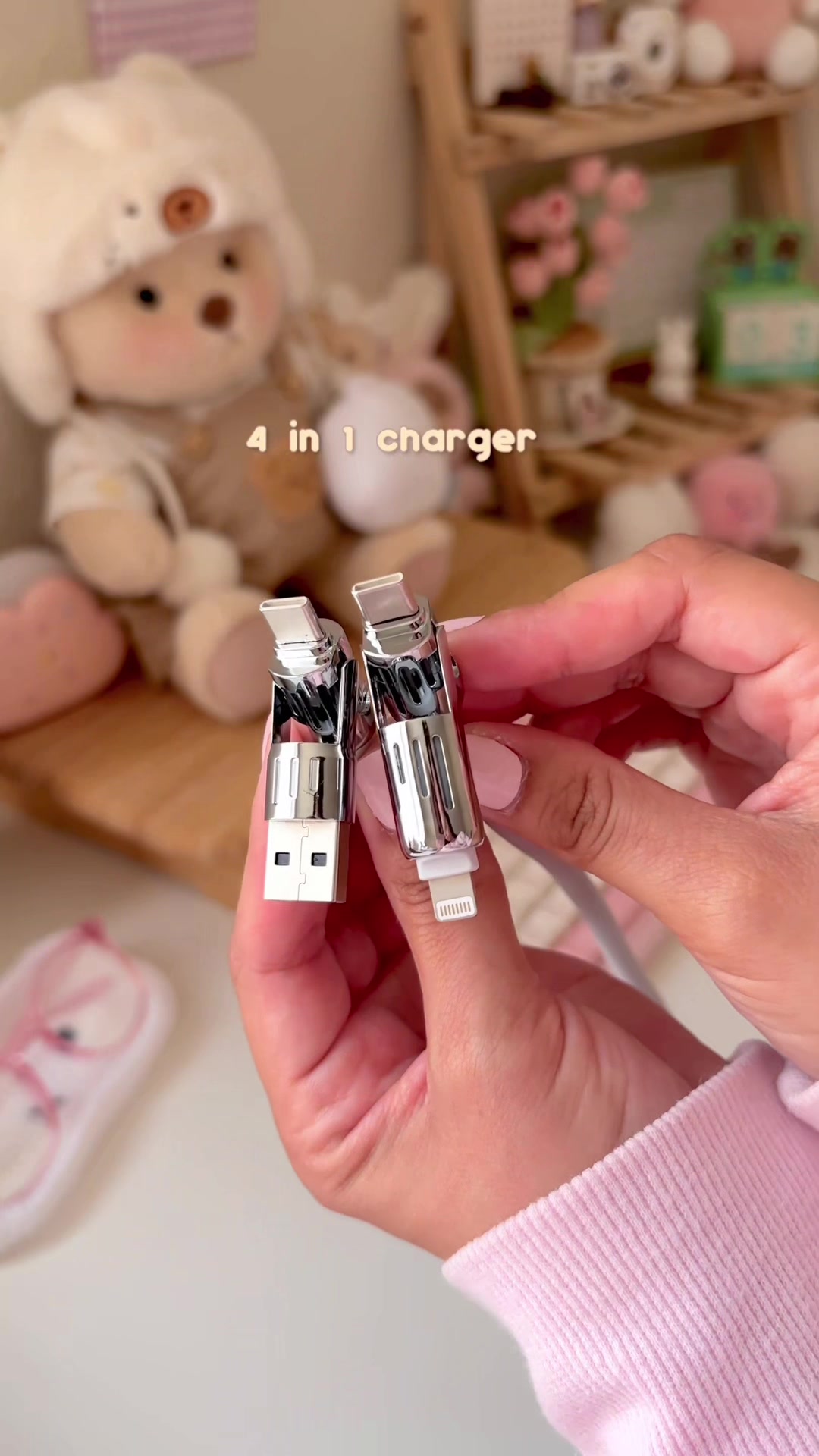 TikTok post by @softpinkclouds_ for Mfish Tech Inc. Caption reads: [...] to regular basic charger 🧚🏼‍♀️ @mfish tech....