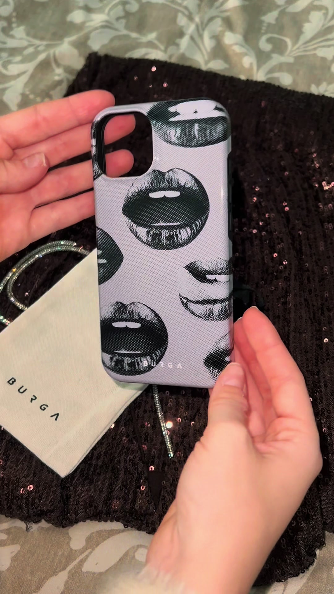 TikTok post by @kxxi for BURGA. Caption reads: I love it 🫶🏻 @BURGA #giftedbyburga....
