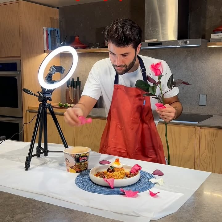 Instagram post by @danielpeera for Tapatio Ramen. Caption reads: Not to brag but this took 3-5 minutes ....