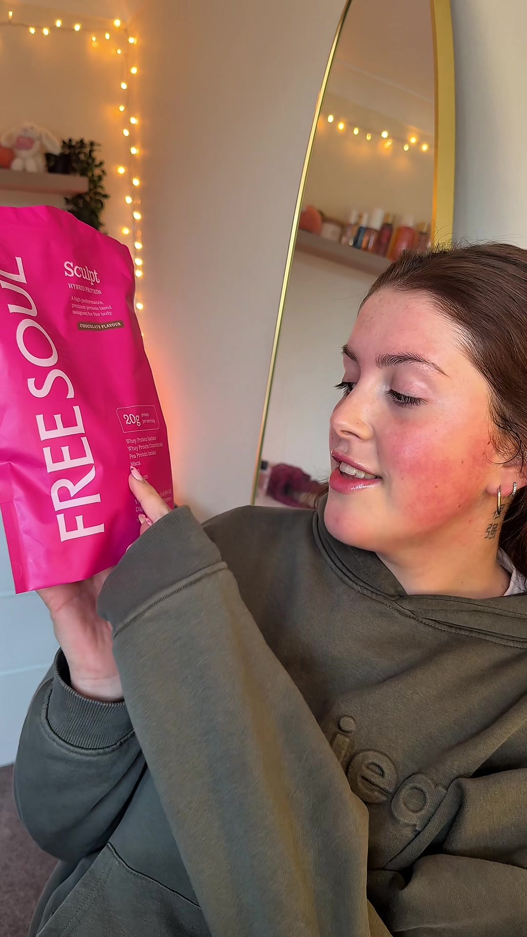 TikTok post by @lauraellendennis for Free Soul. Caption reads: [...] what’s your fav way to use it?! #freesoul....