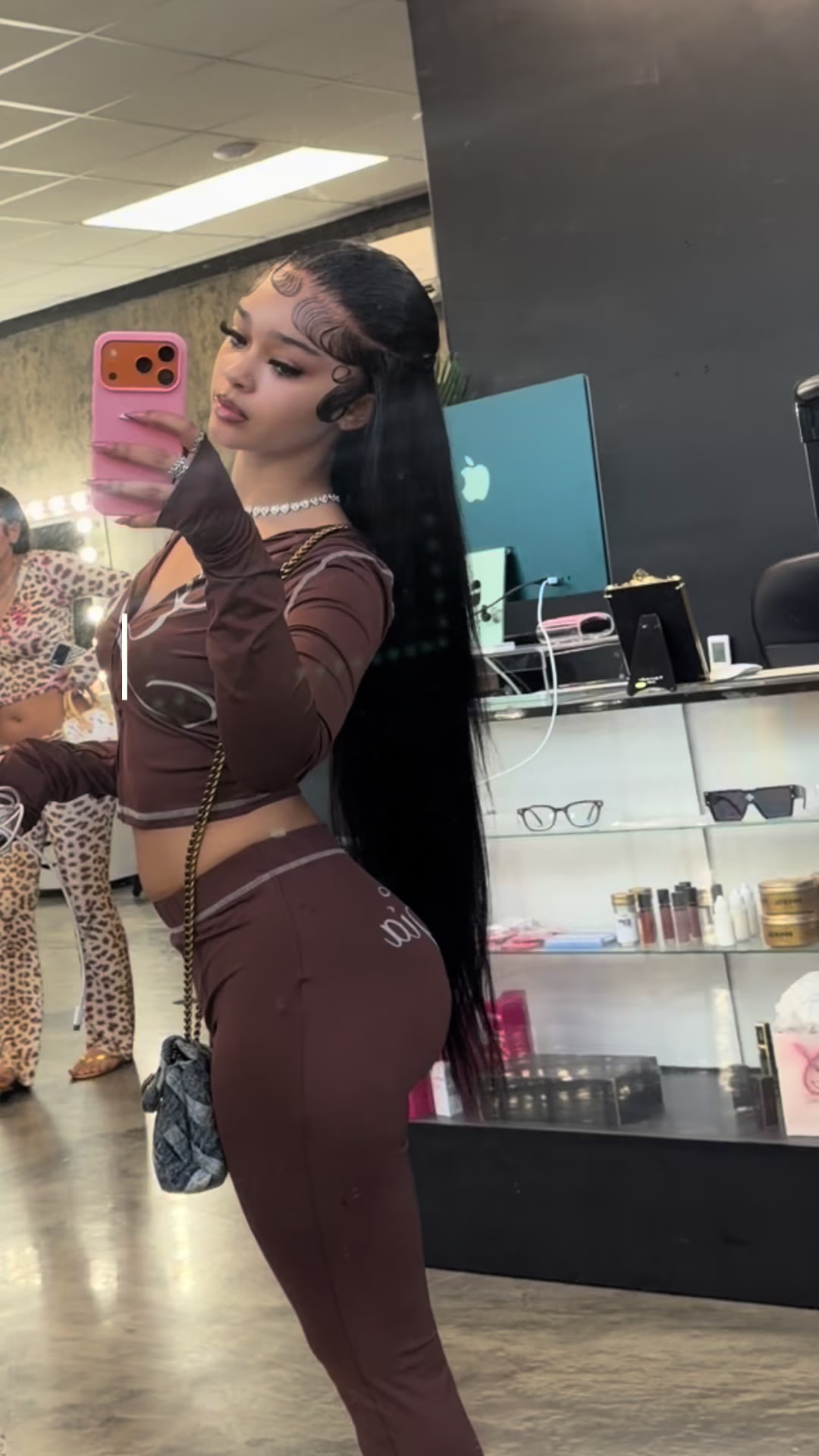 TikTok post by @zamyathedoll for Zlike Hair. Caption reads: [...] this wig off my head,link in showcase @Zlike....