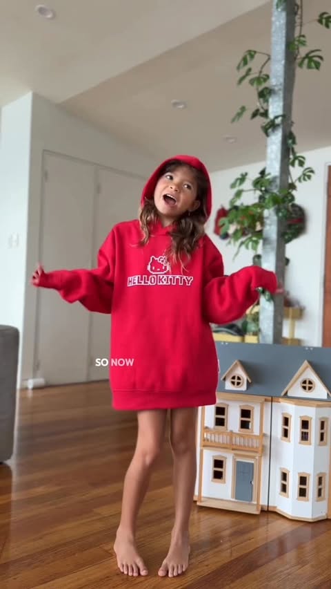 Instagram post by @londonxboston for Cotton On. Caption reads: When Cotton On Kids drop THE CUTEST Hello Kitty &....