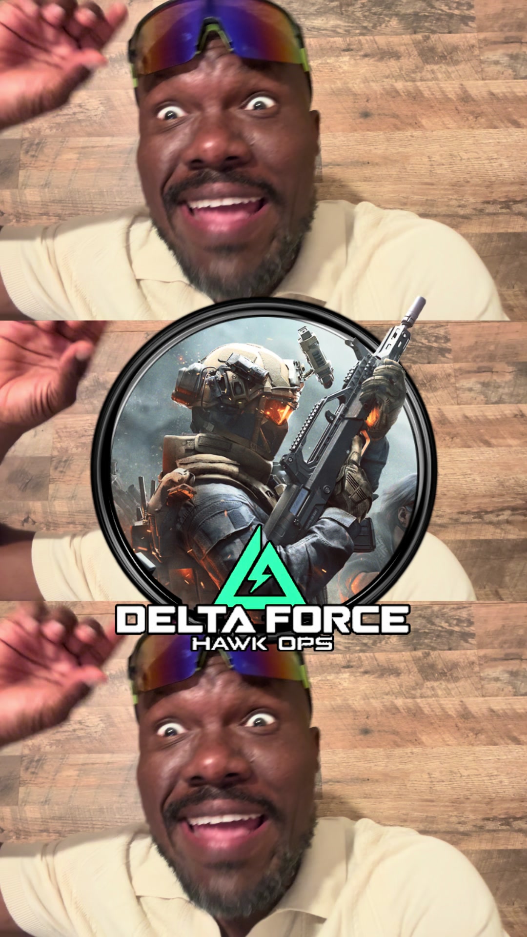 TikTok post by @duckinss for Delta Force. Caption reads: [...] Sacriel, locklear, Mixwell, panda &....