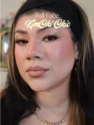 TikTok post by @dorianstacey for KimChi Chic Beauty. Caption reads: [...] Puff Puff Pass powder & blush!! @KimChi Chic....