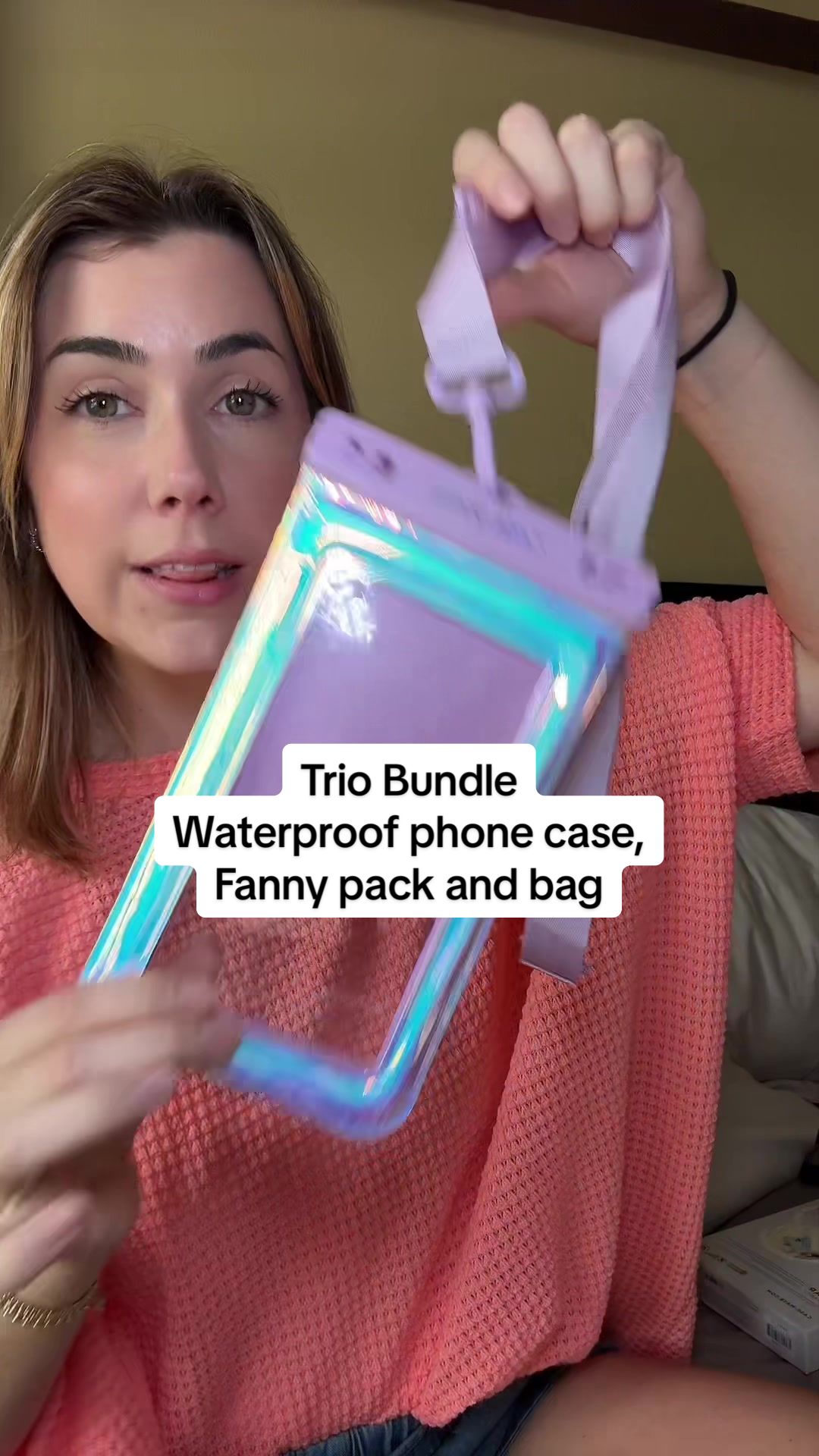 TikTok post by @jennah.samples for Magazine Casemate BD. Caption reads: These 3 waterproof essentials by @casemate are....