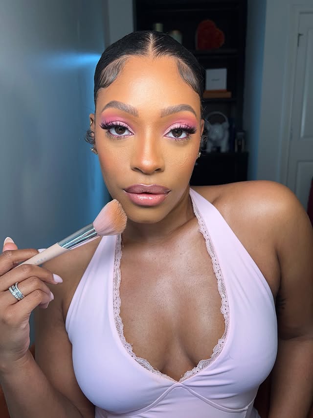 Instagram post by @erickaajanae for Ardell Beauty. Caption reads: [...] with a wink, wearing my favorite....
