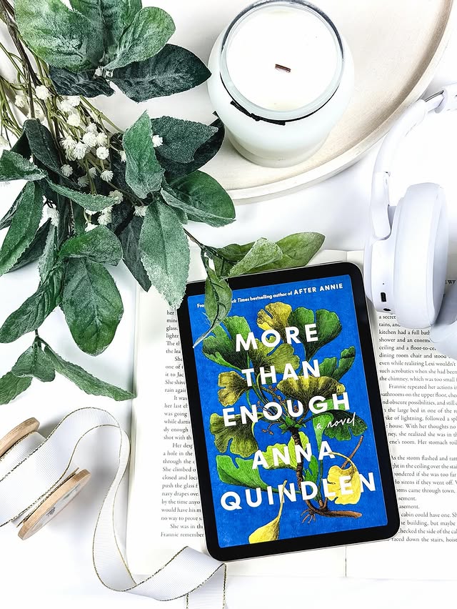 Instagram post by @subakka.bookstuff for Random House Group. Caption reads: AUDIOBOOK REVIEW🎧⁣ ⁣ 𝗠𝗼𝗿𝗲 𝗧𝗵𝗮𝗻....