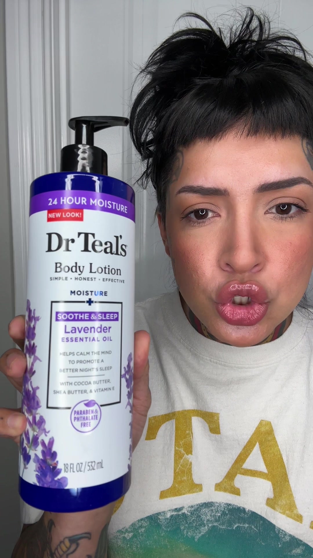 TikTok post by @ninaghoulina for Dr Teal's. Caption reads: #DrTealsPartner By now, you ghouls know how much....